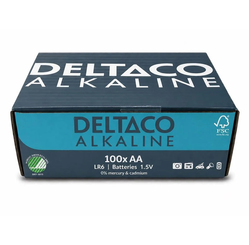 Deltaco AA alkaline (100-Pack)