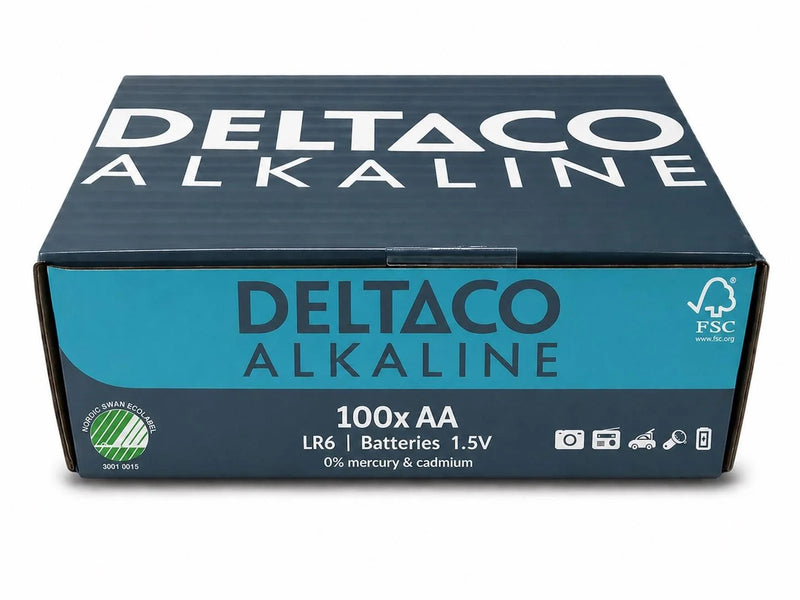 Deltaco AA alkaline (100-Pack)