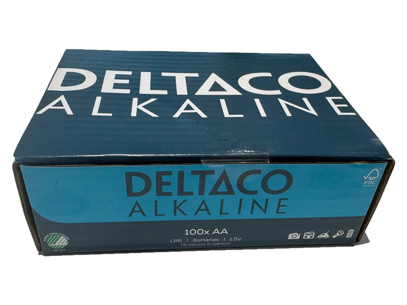Deltaco AA alkaline (100-Pack)