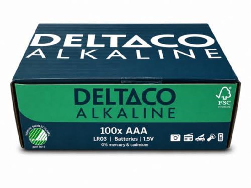 Deltaco AAA alkaline (100-Pack)