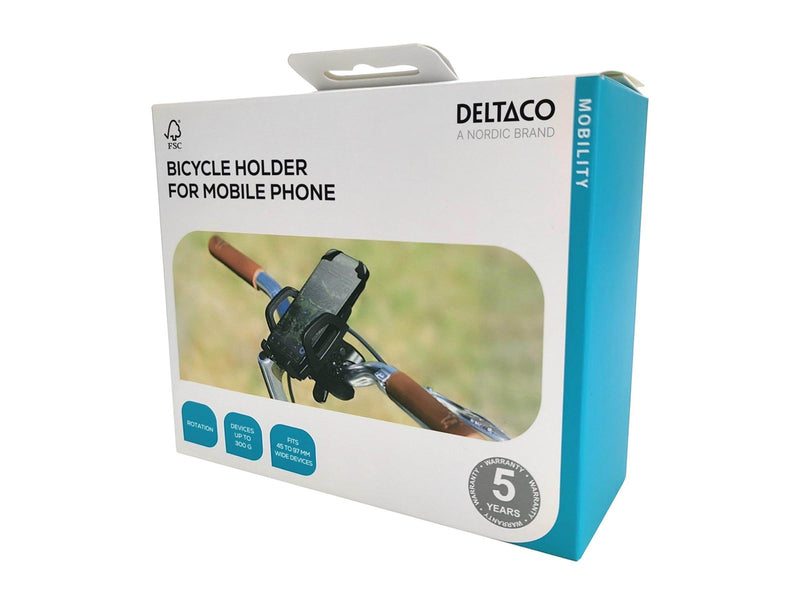Deltaco ARM-B100 - bike holder for mobile phone - detachable holds up to 300g