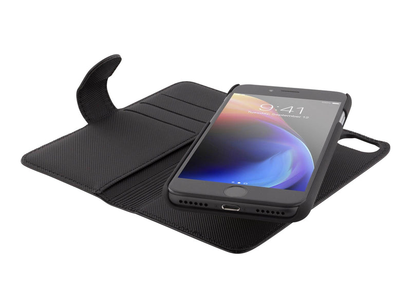 Deltaco Apple iPhone 6/6s/7/8/SE Wallet Case 2-in-1 - Black