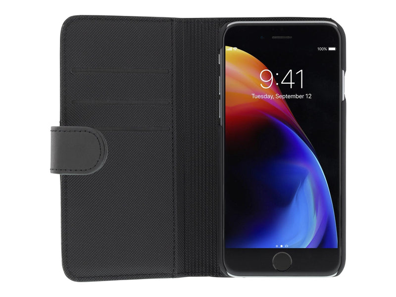 Deltaco Apple iPhone 6/6s/7/8/SE Wallet Case 2-in-1 - Black