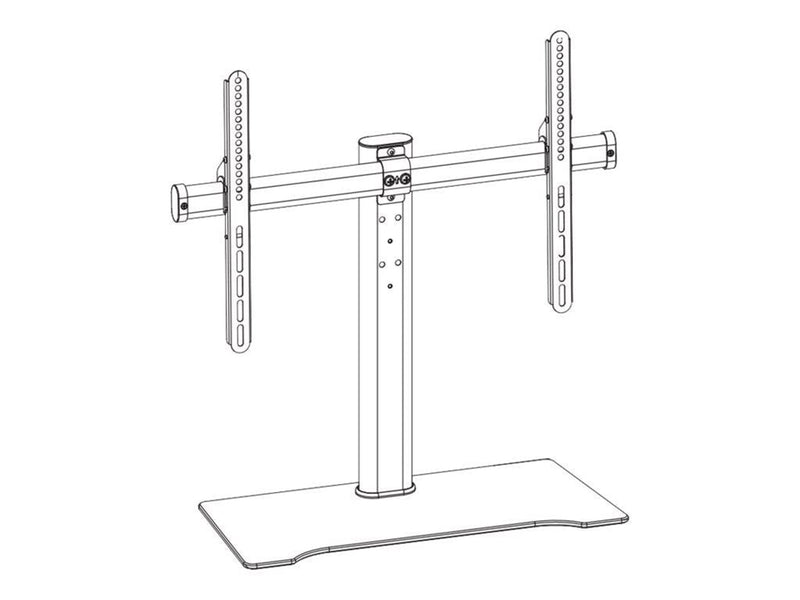 Deltaco Bordplads-tv-stativ 32-55"op t. 40 kg 3- Max 40 kg - recommended for 55"