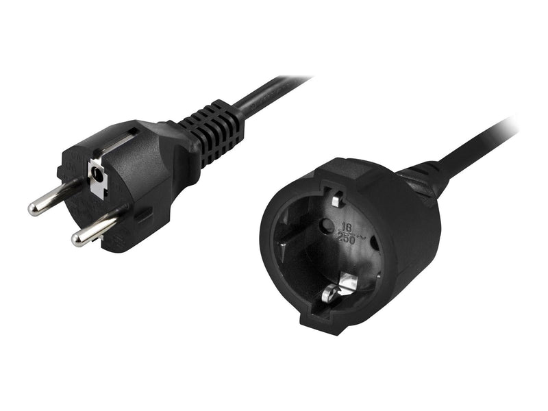 Deltaco DEL-112U - power extension cable - power CEE 7/7 to CEE 7/4 - 10 m