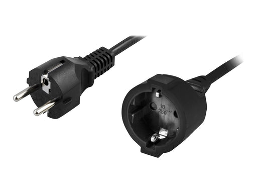 Deltaco DEL-112U - power extension cable - power CEE 7/7 to CEE 7/4 - 10 m
