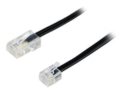 Deltaco DEL-1701S - phone cable - 1 m - black - Schwarz - 1m