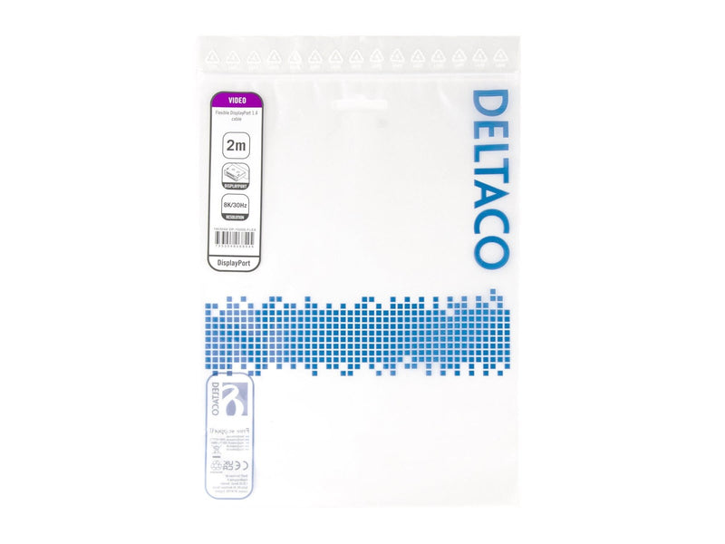 Deltaco - DisplayPort cable - DisplayPort to DisplayPort - 2 m