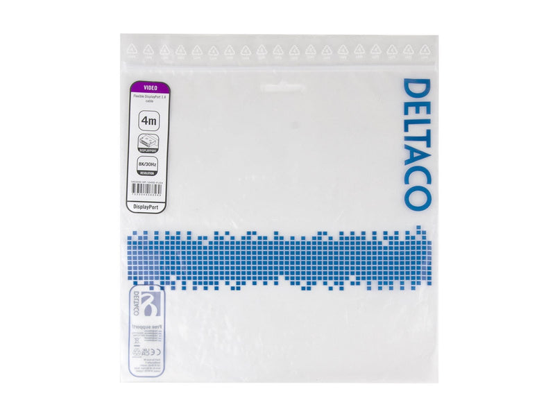 Deltaco - DisplayPort cable - DisplayPort to DisplayPort - 4 m