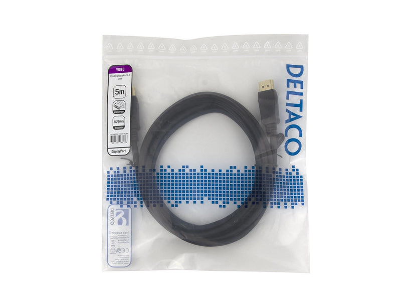 Deltaco - DisplayPort cable - DisplayPort to DisplayPort - 5 m