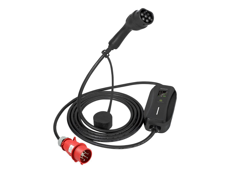 Deltaco E-Charge cable Mode 2 3-phase CEE 16A - type 2 8-16A 6M