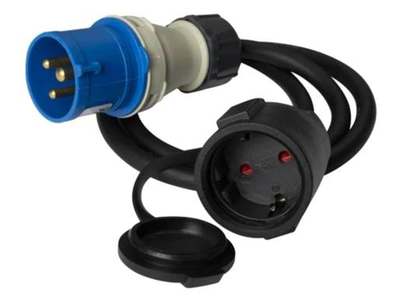 Deltaco Earthed Adapter Cable 1-Phase