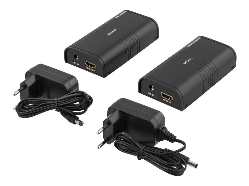 Deltaco Ethernet HDMI-forlænger op til 120m