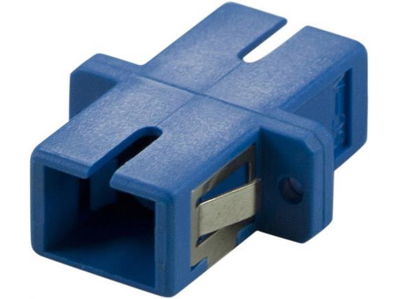 Deltaco FBP-1035 Snap-in fiber mating sleeve 1xSC-SC Single mode simplex blue