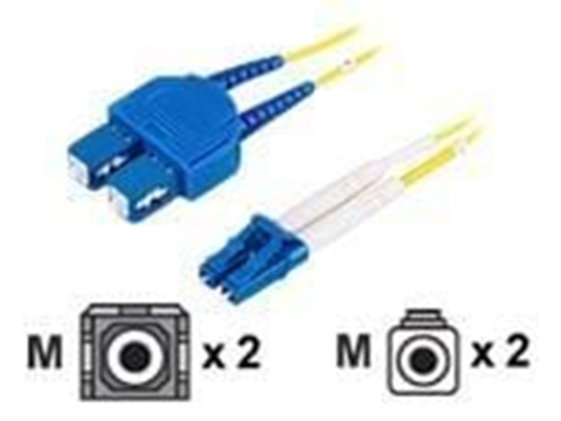 Deltaco Fiberkabel LC - SC duplex sing