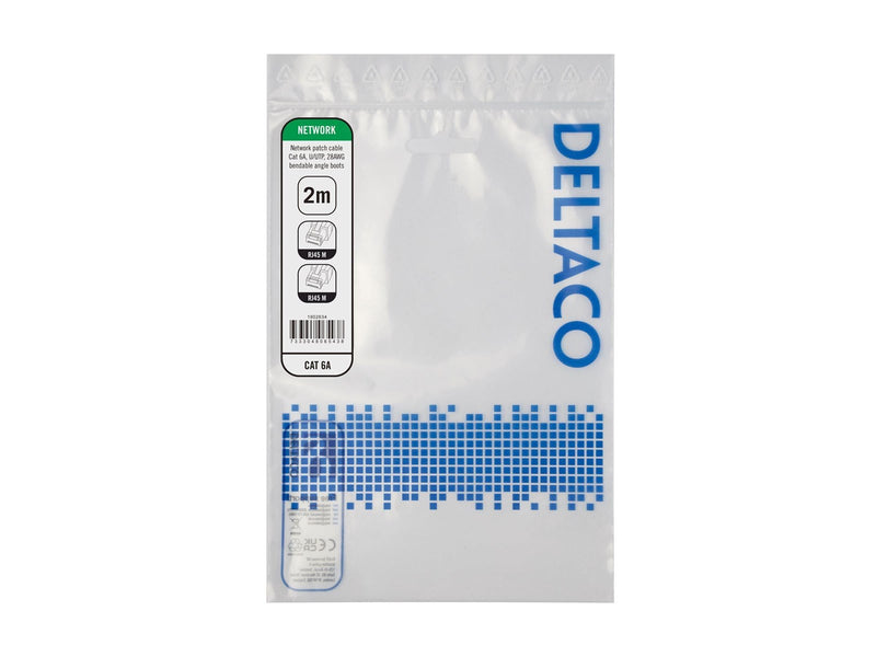 Deltaco Flex-Boot patch cable - 2 m - white - Weiß - 2m