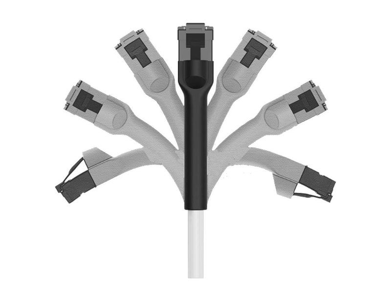 Deltaco Flex-Boot patch cable - 2 m - white - Weiß - 2m