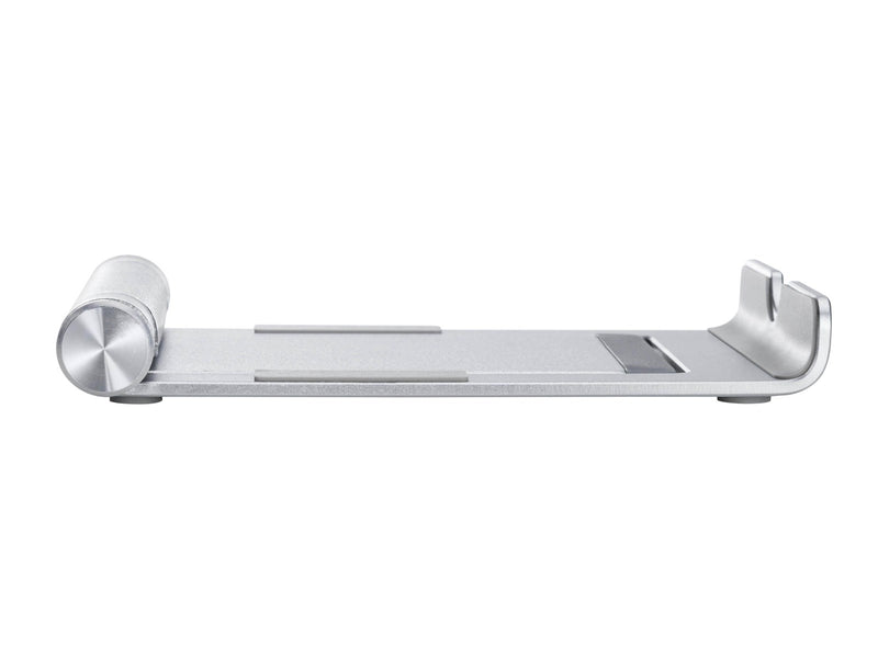 Deltaco Foldable phone/tablet stand in aluminum non-slip universal adjustable silver
