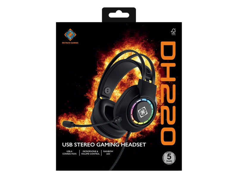Deltaco GAMING DH220 USB Wired Headset