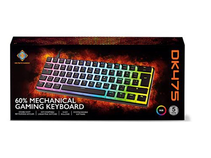 Deltaco GAMING DK475 Mechanical Keyboard - Gaming Tastatur - Schwarz