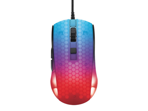 Deltaco GAMING DM310 Transparent RGB Ultralight Wired - Gaming Maus (Schwarz)