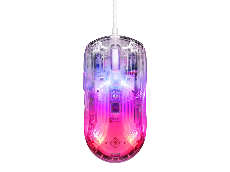 Deltaco GAMING DM330 RGB Transparent Wired - Gaming Maus (Transparent)