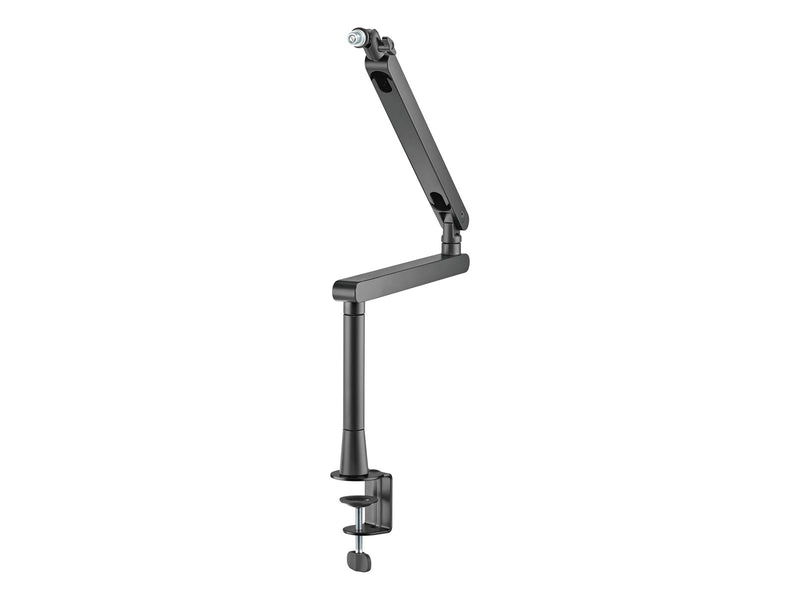 Deltaco GAMING Low-Profile Streaming Microphone arm with riser height extension adapter Black