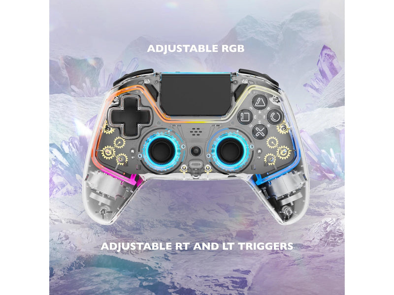 Deltaco GAMING PS4 Transparent Controller - Wireless Controller - Sony PlayStation 4