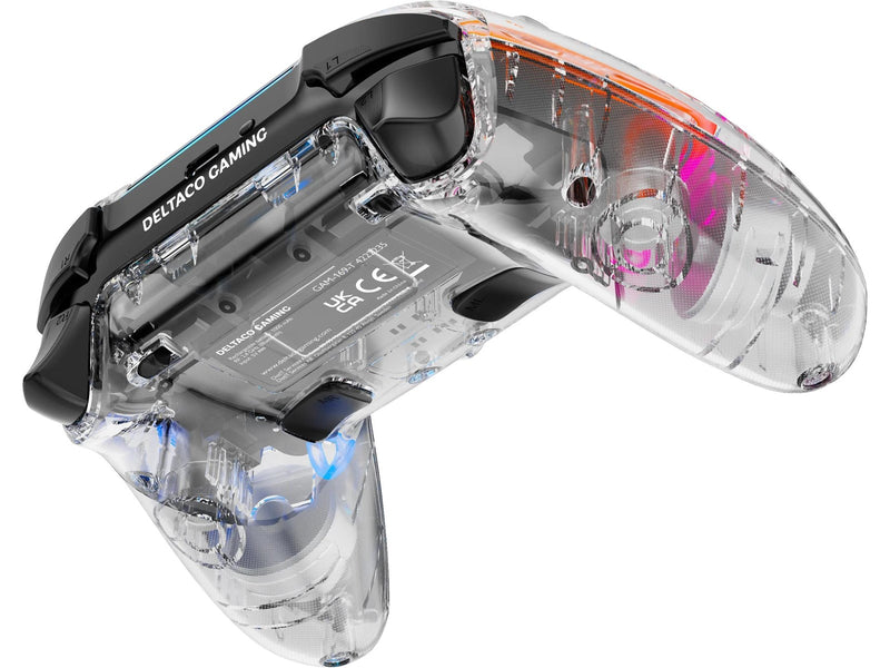 Deltaco GAMING PS4 Transparent Controller - Wireless Controller - Sony PlayStation 4