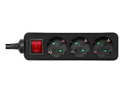 Deltaco GT-0361 Power Strip - 3 m