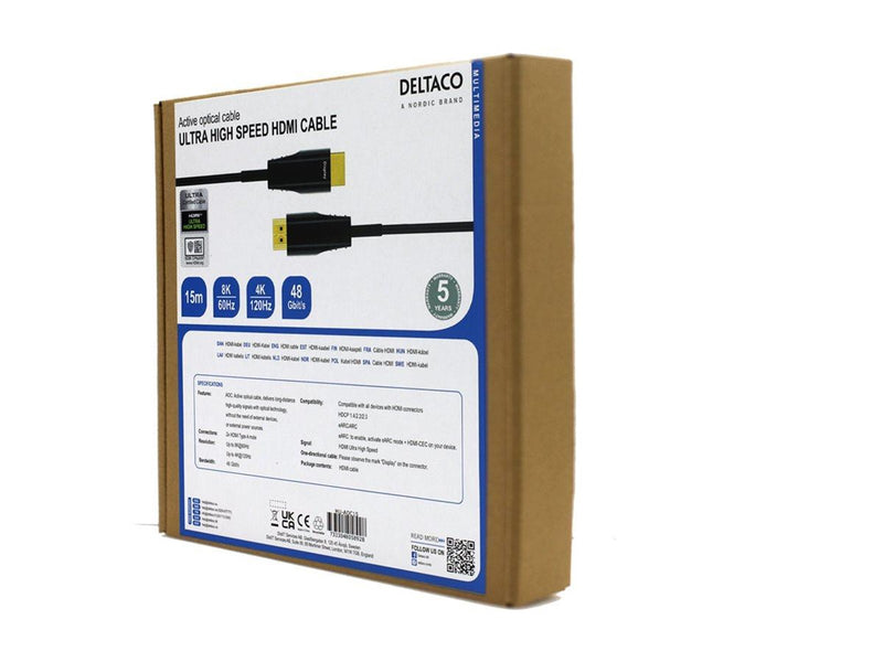 Deltaco HDMI cable - 15 m
