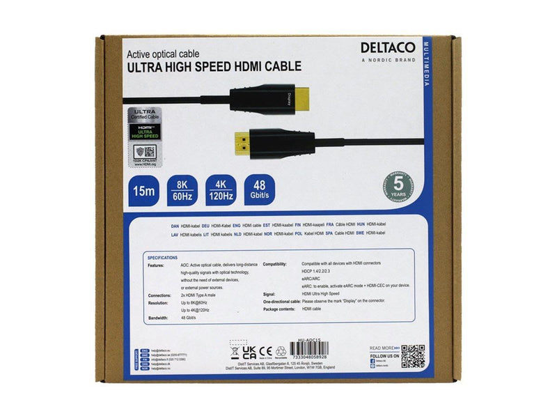 Deltaco HDMI cable - 15 m