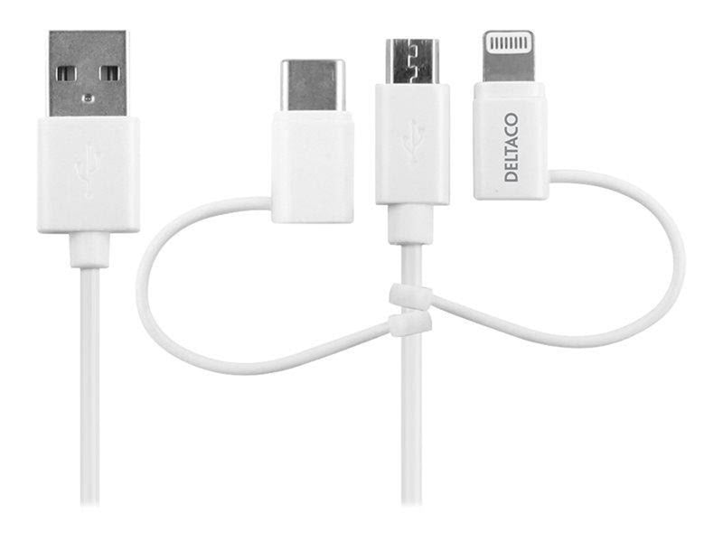 Deltaco Lightning cable - Lightning / USB 2.0 - 1 m