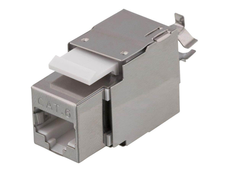 Deltaco MD-119 Keystone Jack CAT6 White/Metal