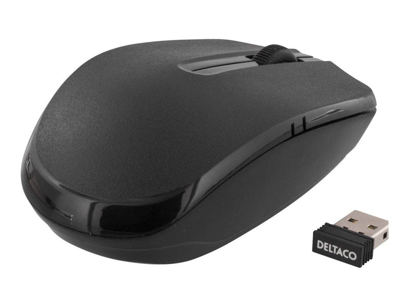 Deltaco MS-798 - Mouse optical 3 buttons wireless - Maus (Schwarz)