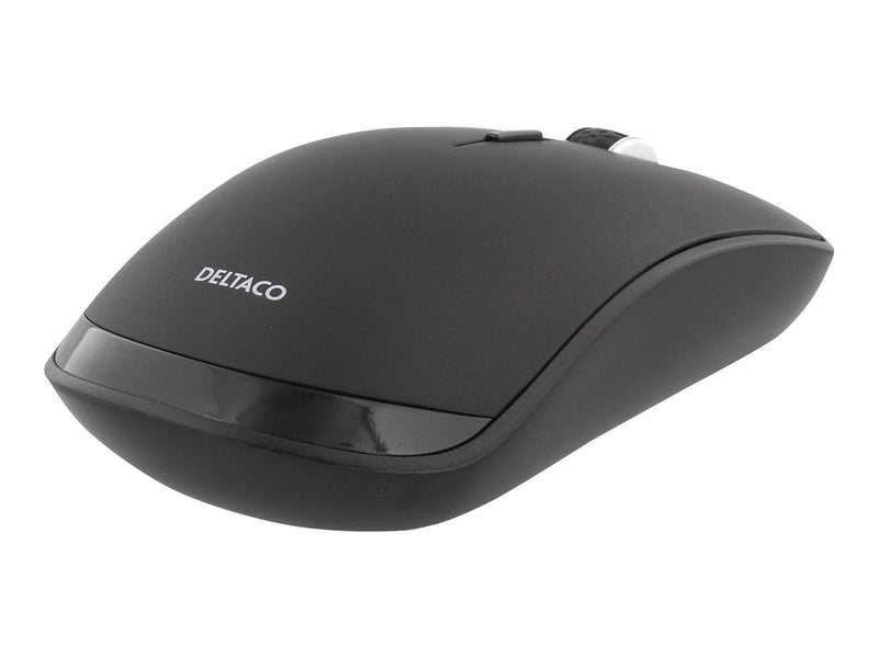 Deltaco MS-900 Silent - Mouse 4 buttons wireless Bluetooth 5.0 black - Maus (Schwarz)