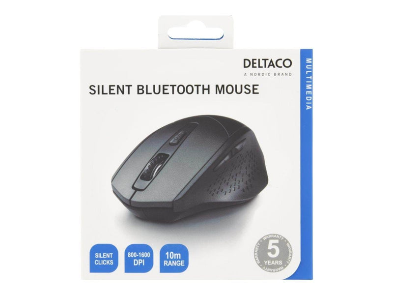 Deltaco MS-901 Wireless Silent Mouse - Maus (Grau)