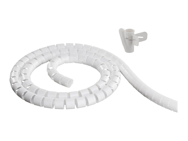 Deltaco Nylon cable cover 10m white