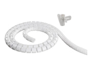 Deltaco Nylon cable cover 5m white