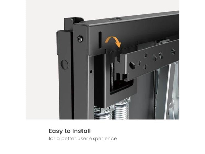 Deltaco OFFICE Manual Height-Adjustable Display Wall Mount - Max 65 kg - recommended for 74"