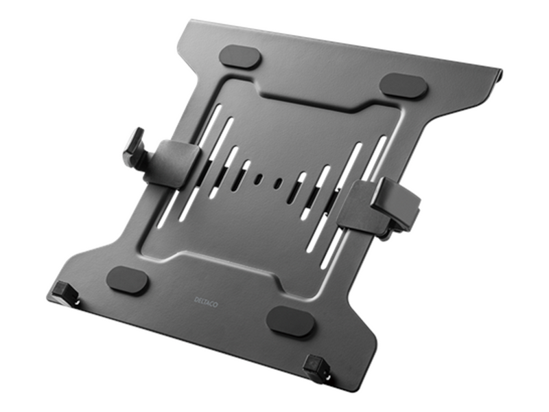 Deltaco OFFICE Universal laptop holder steel VESA black *DEMO*