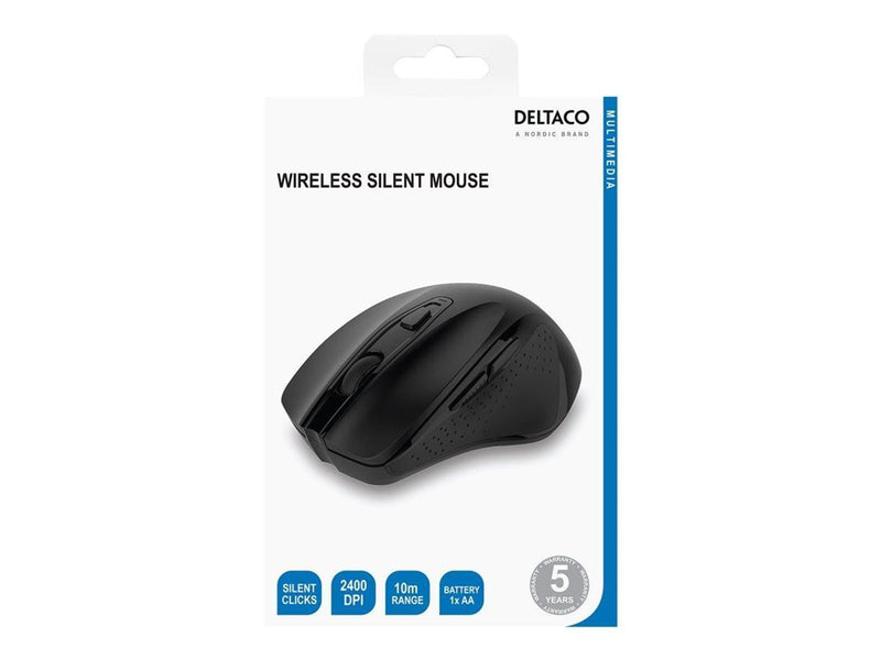 Deltaco OFFICE Wireless Silent Office Mouse - Maus (Schwarz)