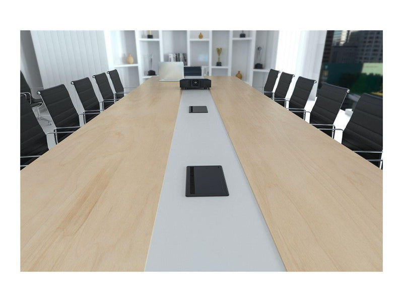Deltaco OFFICE - power strip - 1x21W A+C USB GST18 cable connector in-desk flip-up