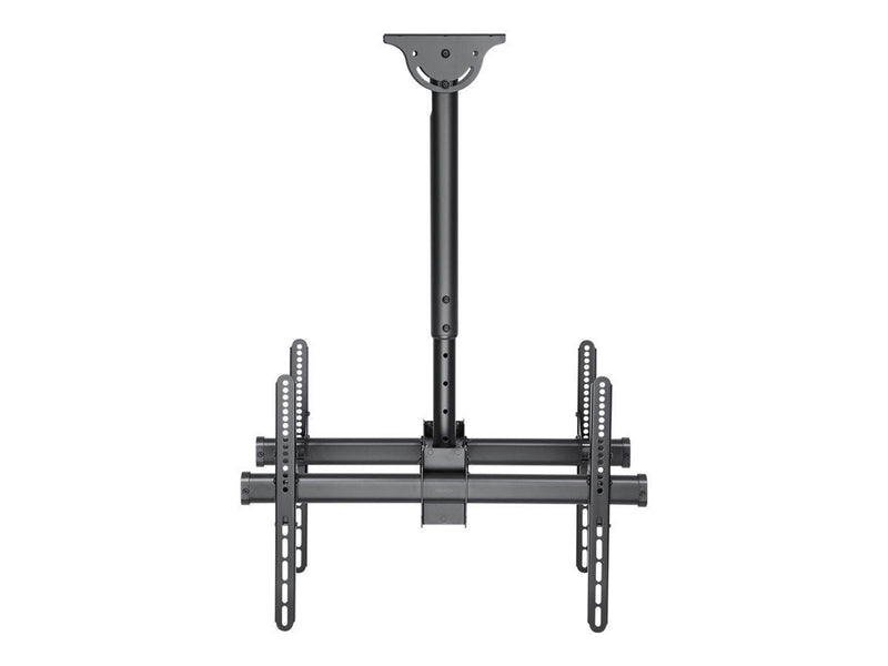 Deltaco Office ARM-0403 mounting kit - back-to-back telescopic - for 2 flat panels - black - Max 45 kg - recommended for 70"