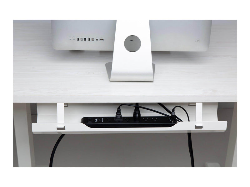 Deltaco Office Cable Management Tray - White