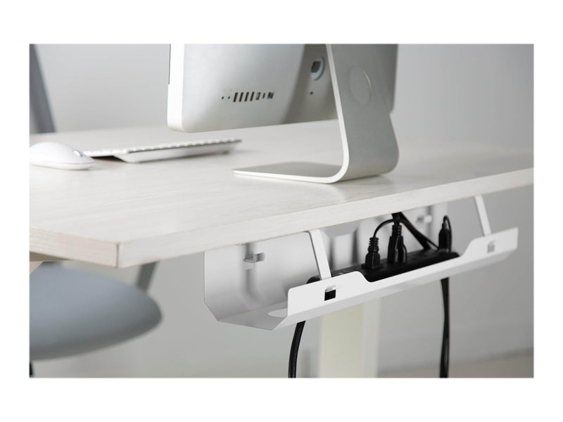 Deltaco Office Cable Management Tray - White