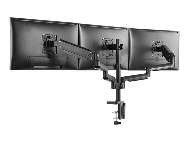 Deltaco Office triple hydraulisk monitor-arm 17"-27"