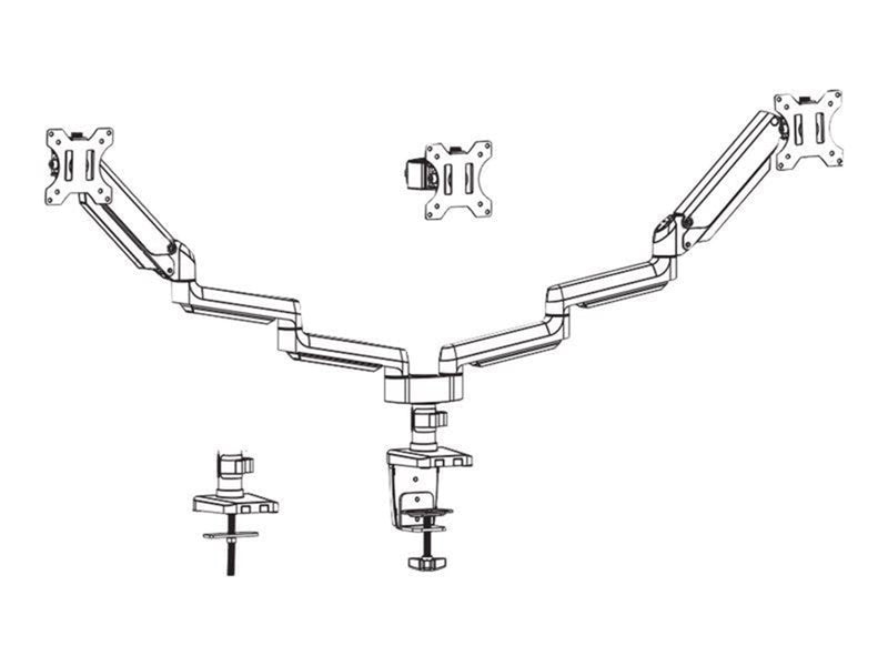 Deltaco Office triple hydraulisk monitor-arm 17"-27"