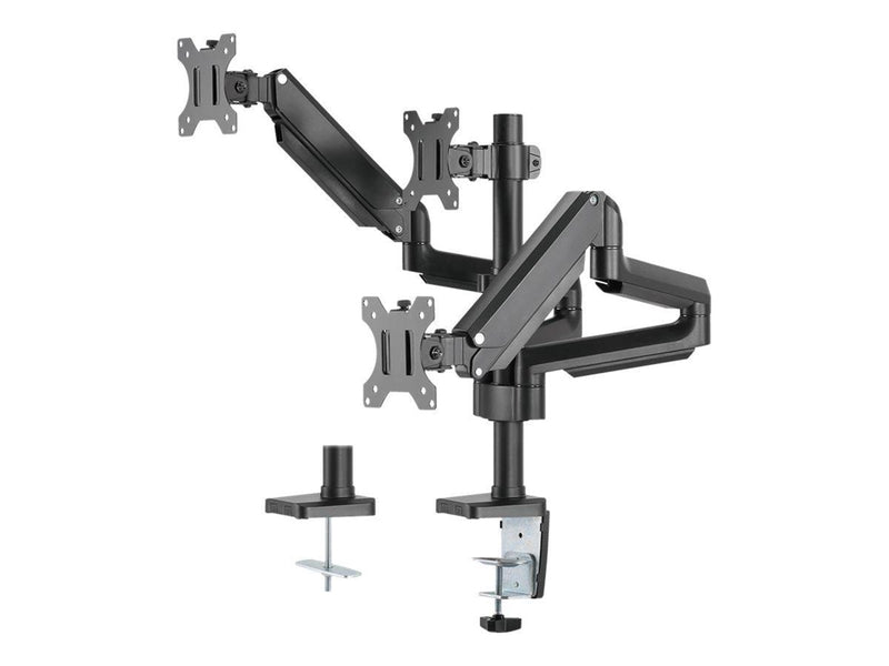 Deltaco Office triple hydraulisk monitor-arm 17"-27"