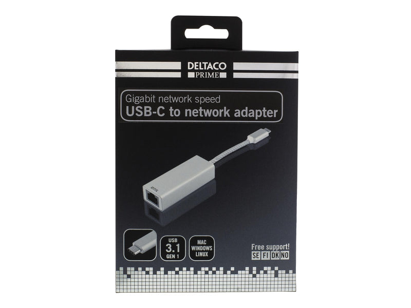 Deltaco PRIME USB-C to RJ45